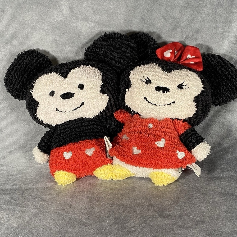 Disney Mickey & Minnie Mouse Hallmark Terrycloth Set Romantic Collectable Plush